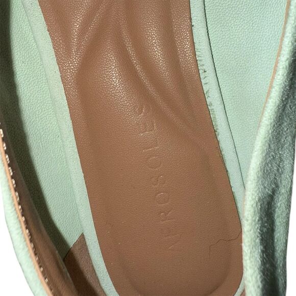 Aerosoles Women's White and Green Loafers - Picture 3 of 5